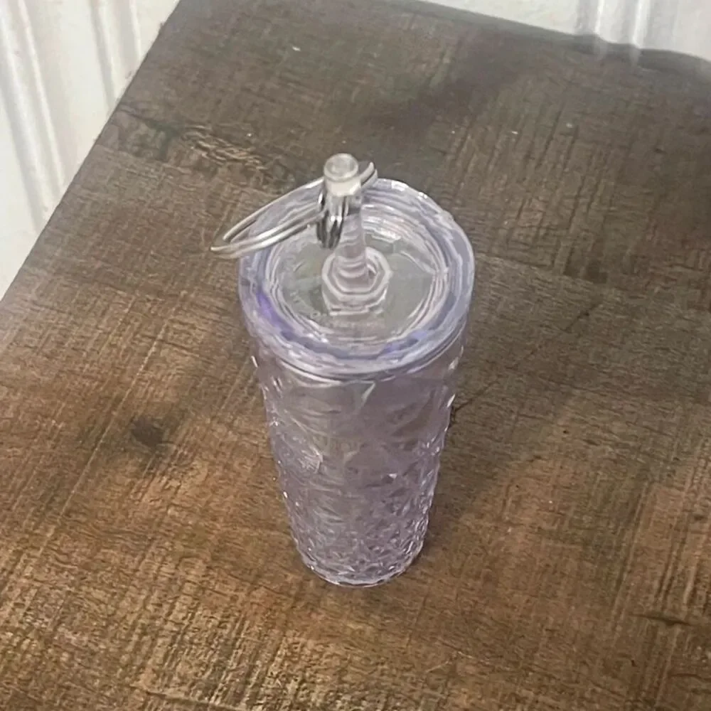 Starbucks Holiday 2023 Diamond Iridescent Cold Cup Keychain Collectible